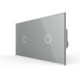 Livolo | Grey | 1+1 | On/Off | 1 Way | Touch Switch