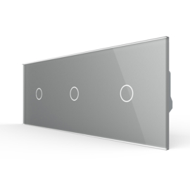 Livolo | Grey | 1+1+1 | Dimmer | 1 Way | Wall Touch Switch