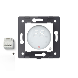 Livolo | Module | SR | Thermostat | With built-in temperature sensor | Mini NO contact for central heating device | White