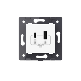 Livolo | Module | SR | USB + USB-C avec transformateur | Blanc