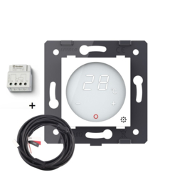 Livolo | Module | SR | Thermostat | With external temperature sensor | Mini NO contact for central heating device | White