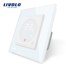 Livolo | White | Thermostat switch | CV and underfloor heating