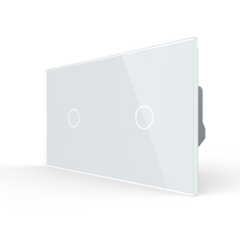 Livolo | White | 1+1 | On/Off | 1 Way | Touch Switch