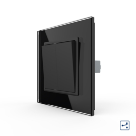 Livolo | Black | 2 | On/Off | 2 Way | Push Switch