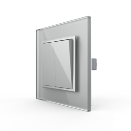 Livolo | Grey | 2 | On/Off | 1 Way | Push Switch