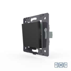 Livolo | Module | SR | Double |  3 Way | Black