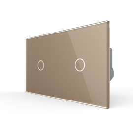 Livolo | Gold | 1+1 | On/Off | 1 Way | Touch Switch