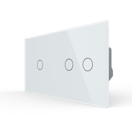 Livolo | White | 1+2 | Dimmer | 1 Way | Wall Touch Switch