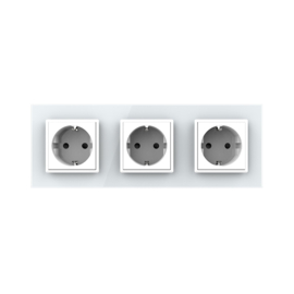 Livolo | White | Europe | Wall Power Socket | Triple