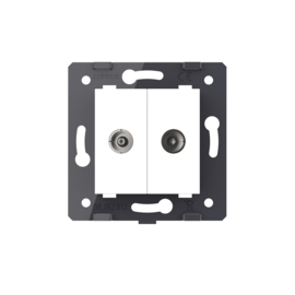 Livolo | Module | SR | Double | TV Socket- Female | White