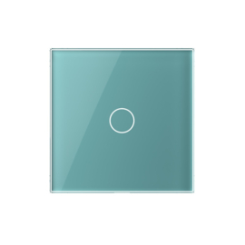 Livolo | Green | Glass Panel  | Single | 1 Gang