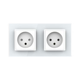 Livolo | White | Israel | Wall Power Socket | Double