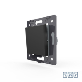 Livolo | Module | SR | Simple | 3 Voies | Noir