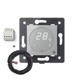 Livolo | Module | SR | Thermostat | With internal temperature sensor | Mini NO contact for central heating device | Grey