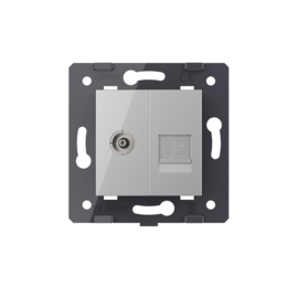 Livolo | Module | SR | TV Socket & Network RJ45 | Grey