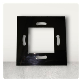 Livolo | Adapter frame | Single | Additional cover | Black glossy