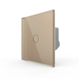 Livolo | Gold | 1 | On/Off | 1 Way | Touch Switch | Zigbee | Smart Home