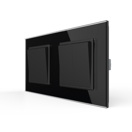 Livolo | Black | 1+2 | On/Off | 1 Way | Push Switch