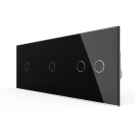 Livolo | Black | 1+1+2 | On/Off | 1 Way | Touch Switch