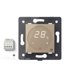 Livolo | Module | SR | Thermostat | With built-in temperature sensor | Mini NO contact for central heating device | Gold