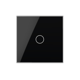 Livolo | Black | Glass Panel  | Single | 1 Gang