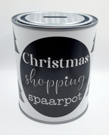 Spaarblik Christmas Shopping - spaarpot