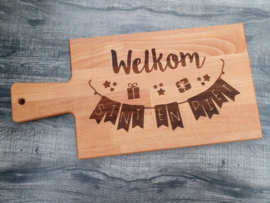 Borrel-serveerplank Welkom Sint en Piet