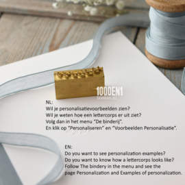 Gift folder for speech A4 Dusty Blue linen