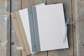 Folder for speech A4 Dusty Blue linen