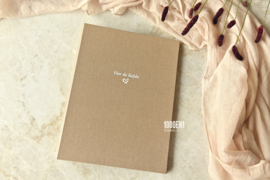 Wedding folder sand linen A4