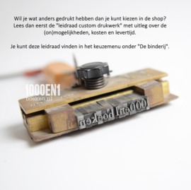 Aktenmap natuurlinnen voor 2 akten A4 (portrait)