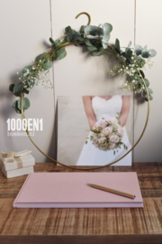 Guest book linen 18 cm x 28 cm / 7 inch x 11 inch (various colors)