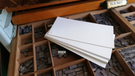 Gastenboek met  losse blanco kaarten 10 cm x 21 cm