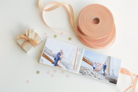 Accordion album with ribbon