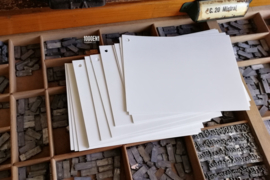 Gastenboek met  losse blanco kaarten 13 cm x 18 cm