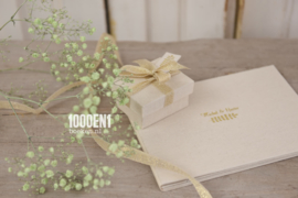 Wedding folder A5 natural linen (landscape)