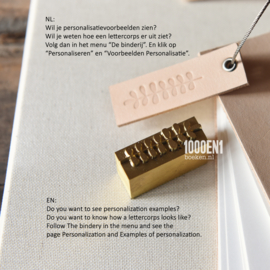 Guest book with blank cards in 3 sizes