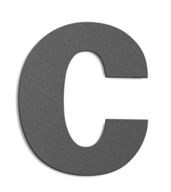 CMD Huisletter C 250 mm Antraciet