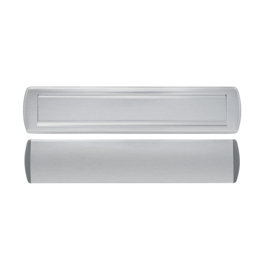 AXA brievenbus Curve plus met schacht en tochtklep F1 ALU geslepen, deurdikte 38-72 mm