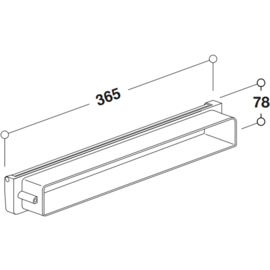 Binnenklep antraciet 24-48 mm voor Normbau BE3230 en BE3240