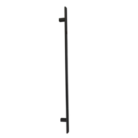 Platte greep 40x10 mm RVS zwart 90° 1000 mm (ba 800 mm)