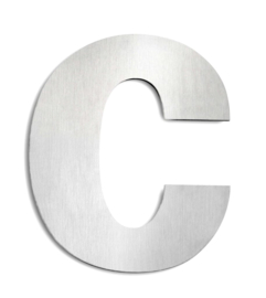 CMD Huisletter C RVS 250 mm