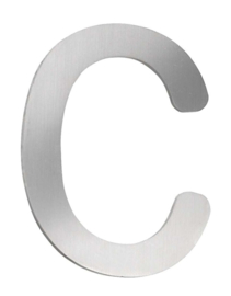 CMD Huisletter C RVS 160 mm