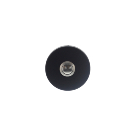 Deurbel Intersteel rond verdekt ø53x10 rvs/mat zwart
