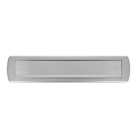 AXA Curve Plus losse briefplaat F6 geslepen Inox-look
