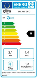 Argo SWAN EVO -tot max. 25 m2 - Koelen, ventileren en ontvochtigen