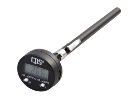 Digitale zakthermometer met roestvrijstalen sonde en pocketclip.  Bereik: -58 ° tot 302 ° F / -50 ° tot 150 ° C