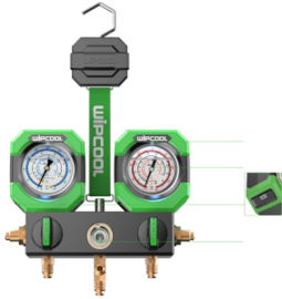 Wipcool dubbele manometer