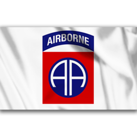 Vlag 82nd Airborne Div. Wit