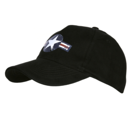 Baseball Cap USAF Vintage Zwart